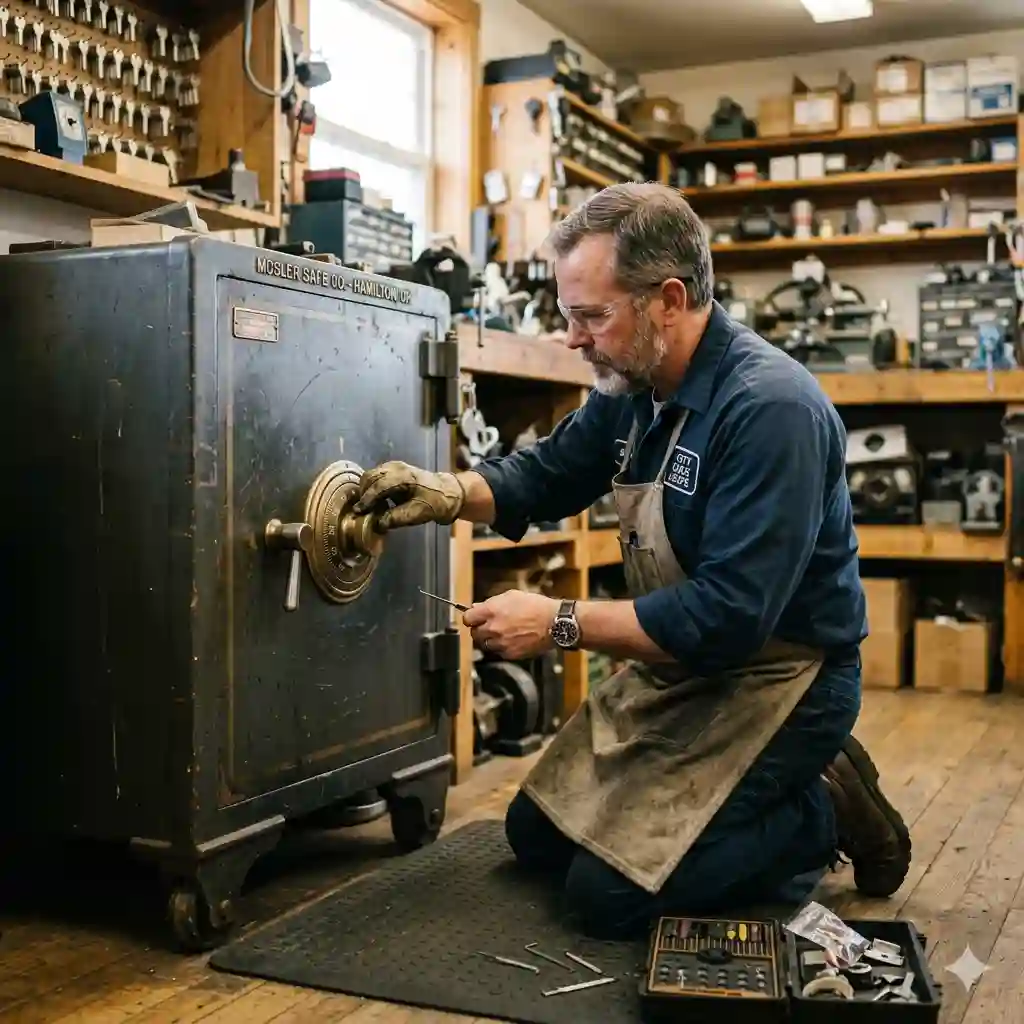 abertura de cofre antigo